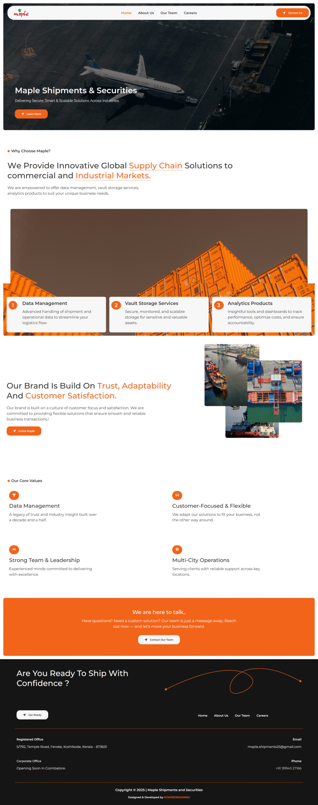Maple Shipments & securities