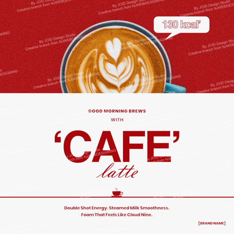 Cafe Latte Poster by NJWEBDESIGNING